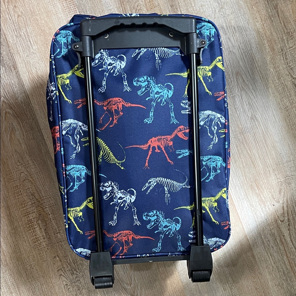 Kids Navy Dinosaur Rolling Suitcase - Picture 5 of 6